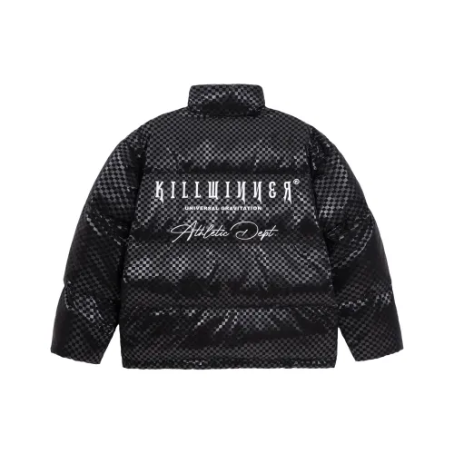 KILLWINNER Letter Stand Collar Loose Fit Thickened Down Jacket Unisex