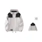 Ecru (Includes Detachable Thickened and Fleece-Lined Liner, 3-in-1 Double-Layer Windbreaker Jacket)