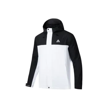 Anta Windbreaker Jacket Men's Black White