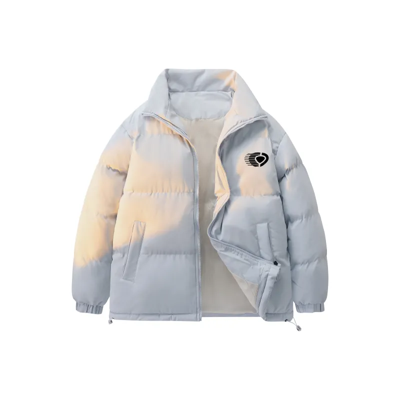 C1RCA American Minimalist Style Basic Brand Sports Logo Print Padded Puffer Jacket Unisex-10