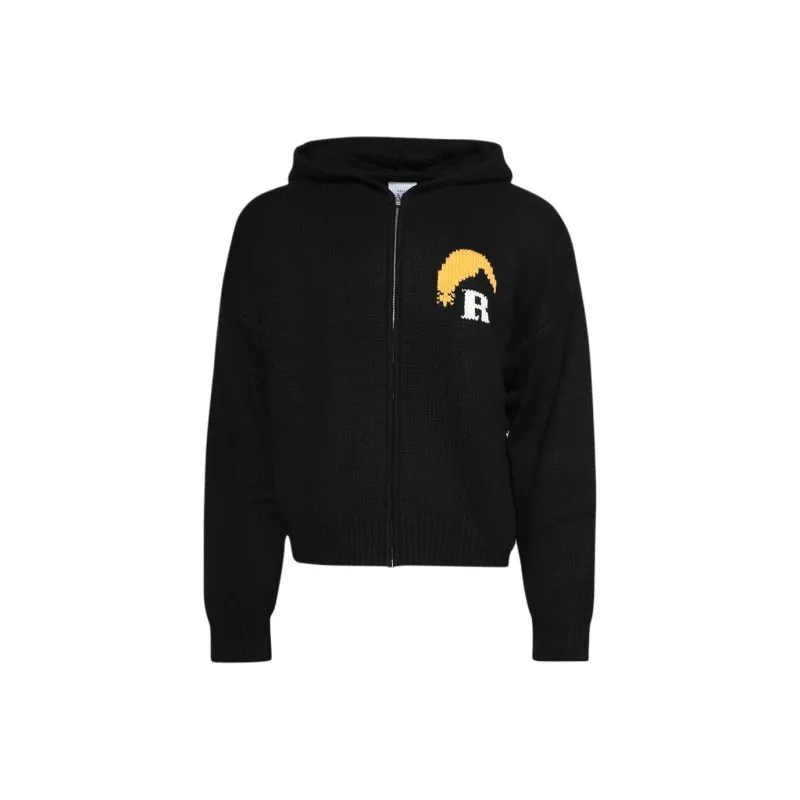 RHUDE Moonlight Knit Zip Up Hoodie-0
