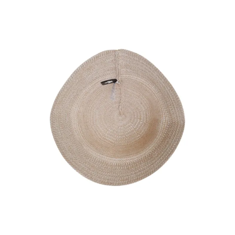 DESCENTE Linen Bucket Hats Unisex Light Beige-3
