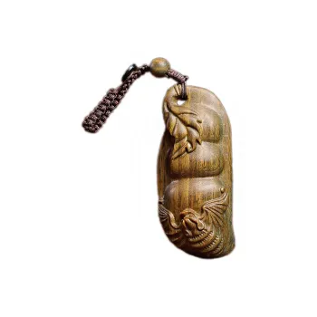 Xianyou Green Sandalwood Wooden Collectibles Unisex