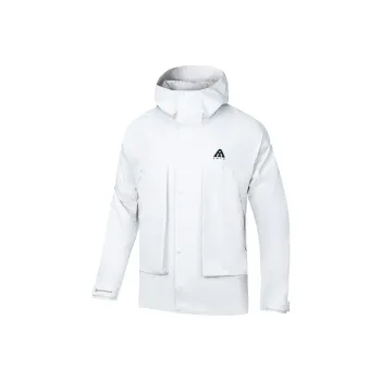 Anta Variety Training Collection Breathable Windbreaker Jacket Men's Sand Grain Gray