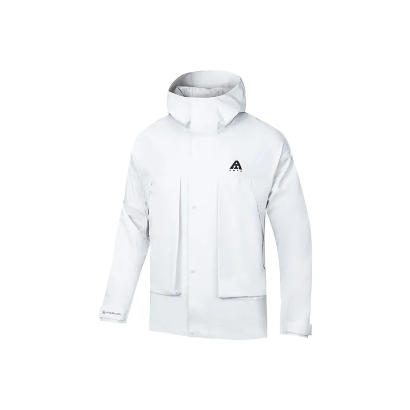 Anta Variety Training Collection Breathable Windbreaker Jacket Men's Sand Grain Gray-0