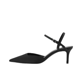 MANGO Slim Heel High Heels 7cm Women's Black