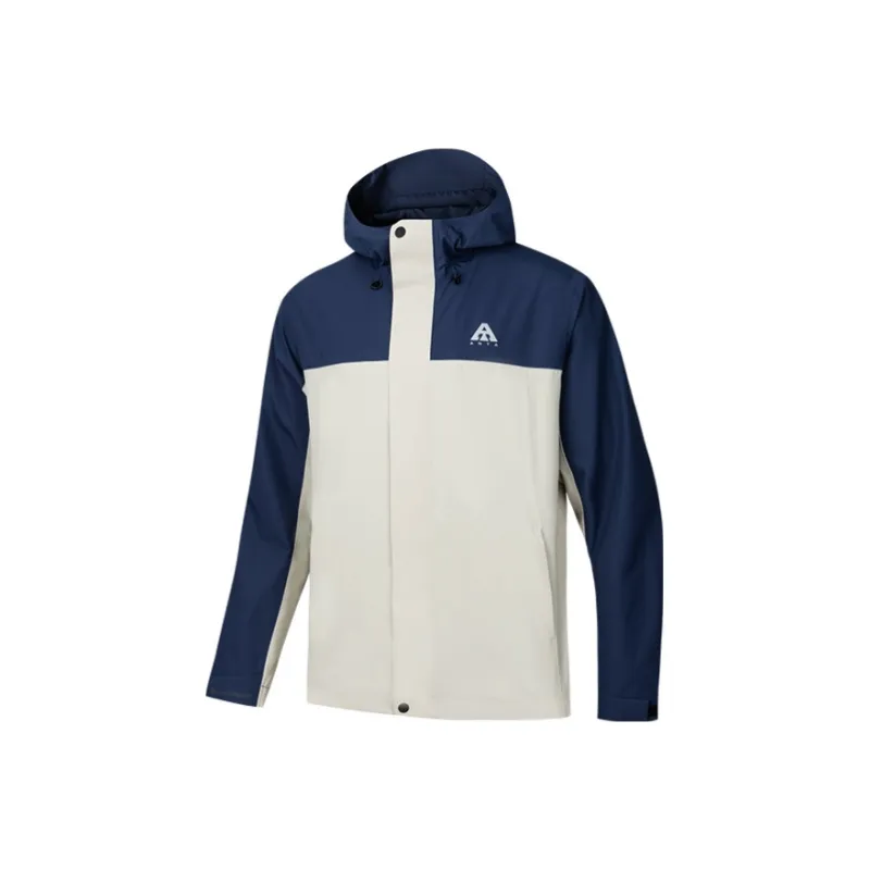 Anta Warm Windbreaker Jacket Men's Blue Gray-0