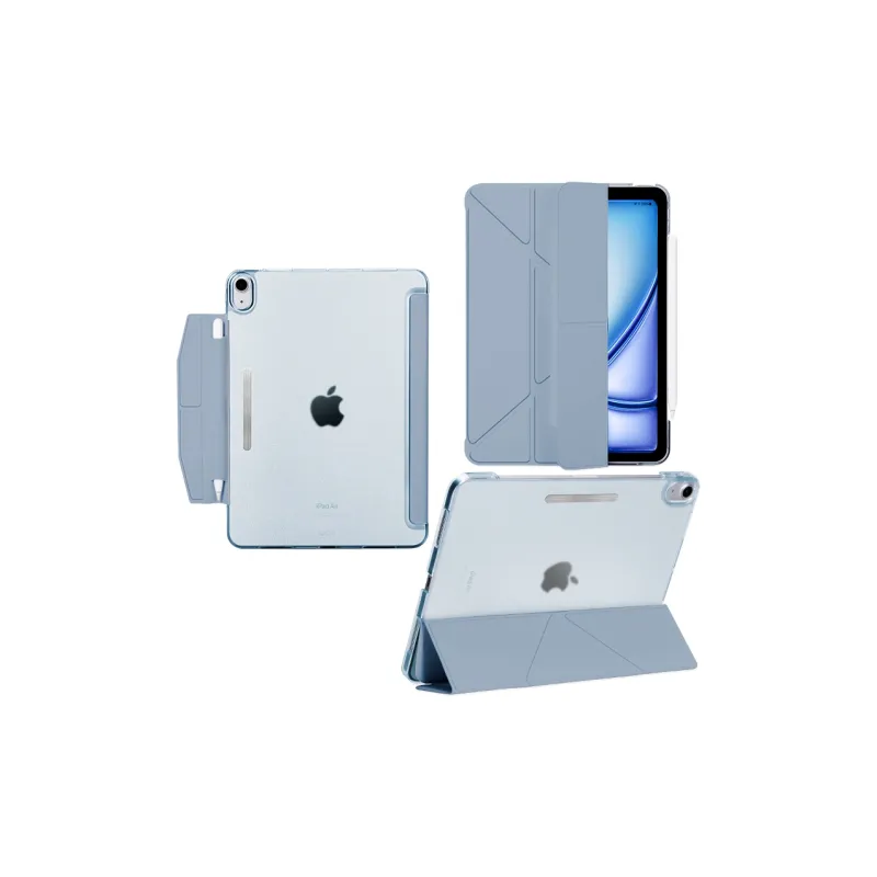 COLSMY Matte, Horizontal And Vertical Screen Triple Fold V Shaped Compatibility IPad11 Tablet Protective Cases-10