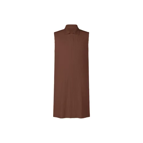 Homme Plissé Issey Miyake Tank Top Men's Brown