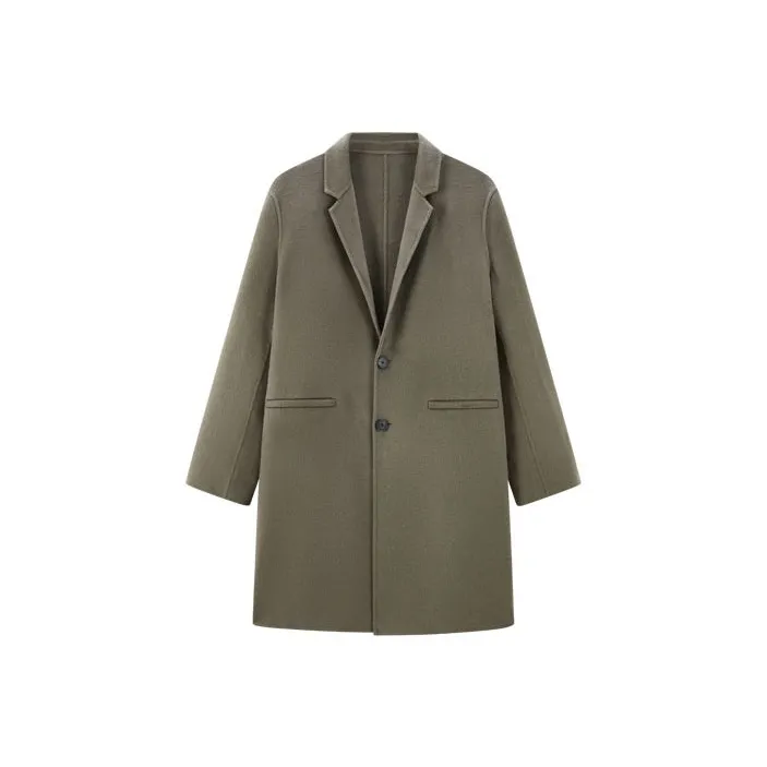 PEACEBIRD MEN Single Breasted Trench Coat Unisex-2
