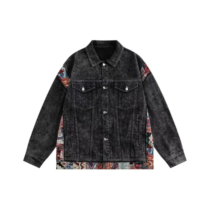 M MAICCO Denim Jacket Unisex Red-4