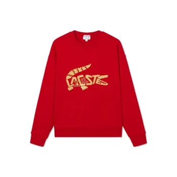 LACOSTE Auspicious Snake New Year Collection Sweatshirts Unisex 240/Red