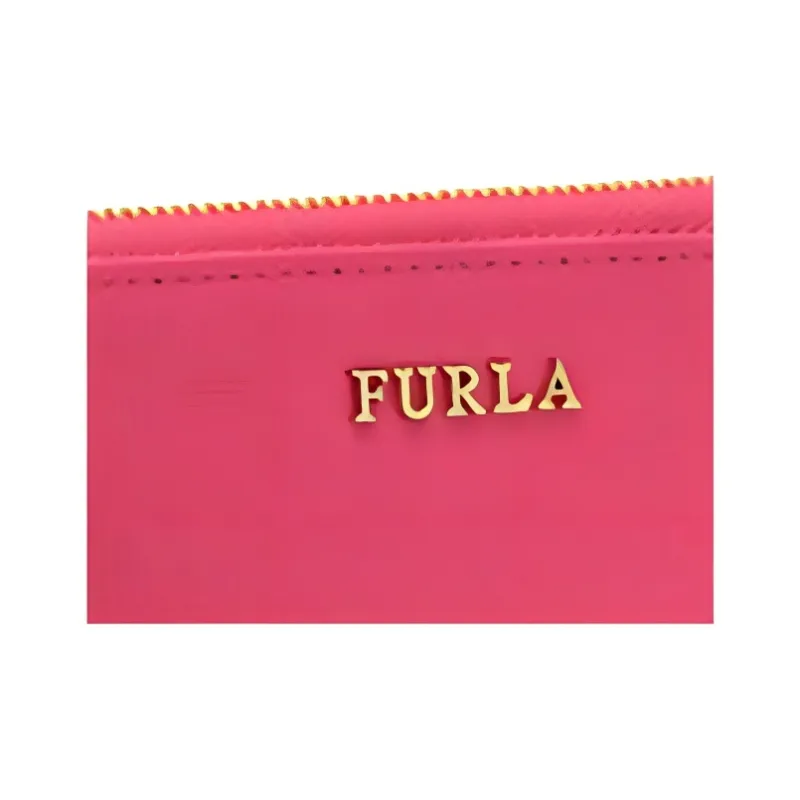 Furla Babylon Leather Wallet Women's Pink-3