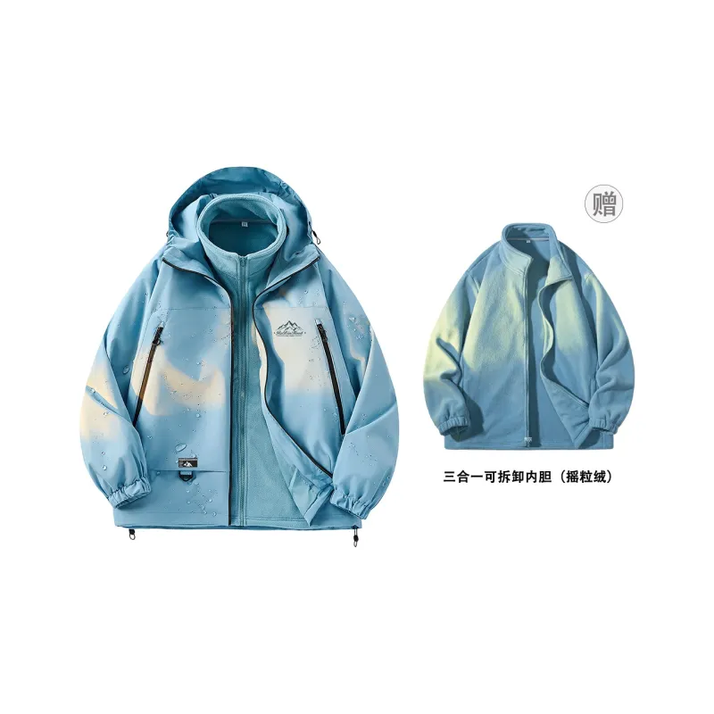 ROBINHOOD Waterproof And Windproof To Keep Warm Windbreaker Jacket Unisex Black-12