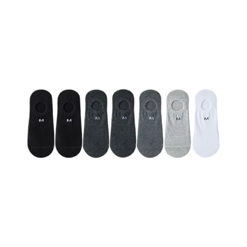 Cotton Gene No Show Socks Men's 7 Pack