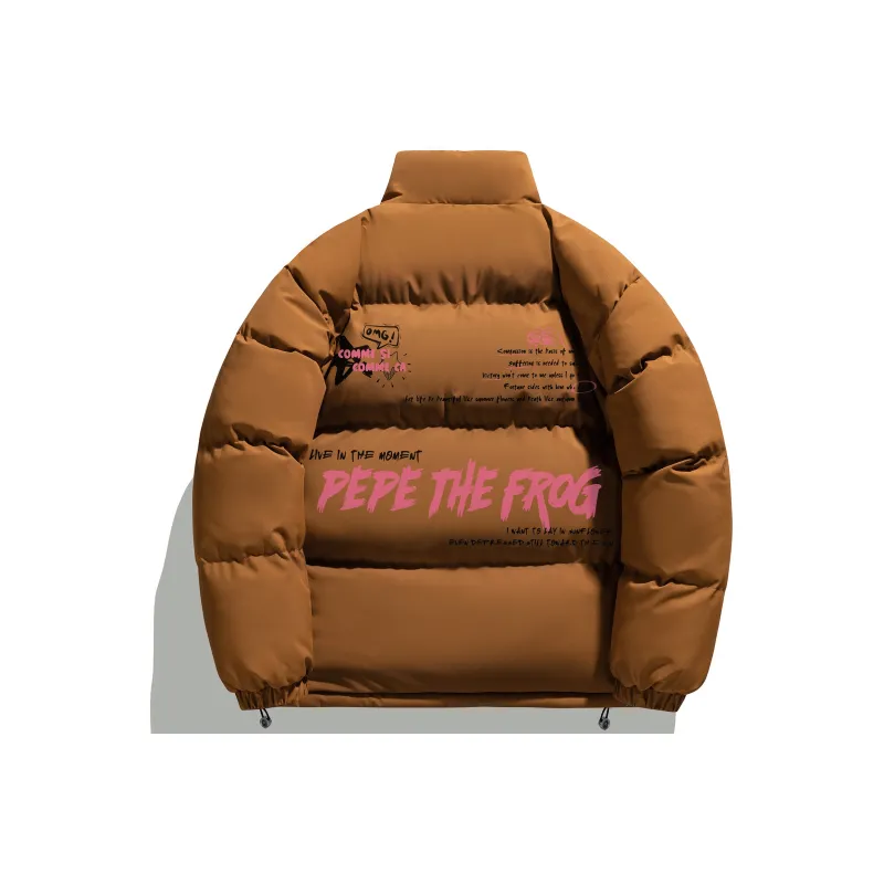 Pepe The Frog Puffer Jacket Unisex-23