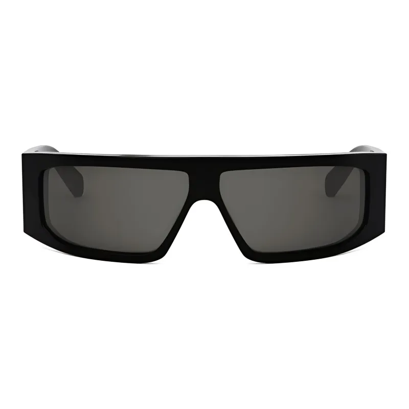 CELINE Acetate Square Sunglasses Men's Black-1