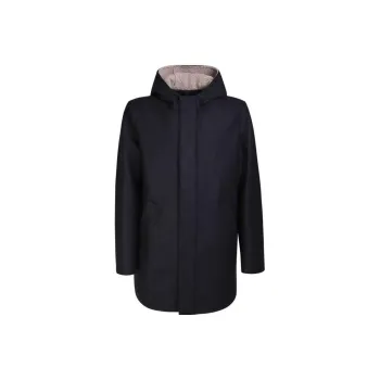 HARRIS WHARF LONDON Hooded Felt Coat