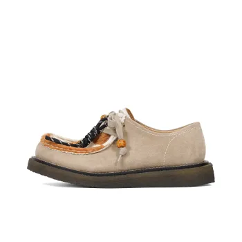 CROOKED CARD Cushioning, Abrasion Resistant, Slip Resistant Low Top Casual Shoes Unisex Apricot