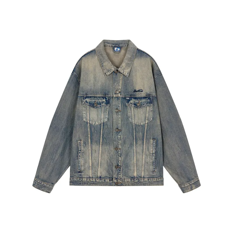 Heartboon Denim Jacket Unisex Blue-2