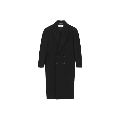 SAINT LAURENT SS23 Coats Men's Black