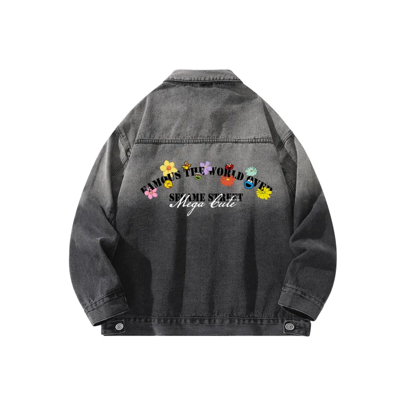 SESAME STREET Denim Jacket Unisex-4