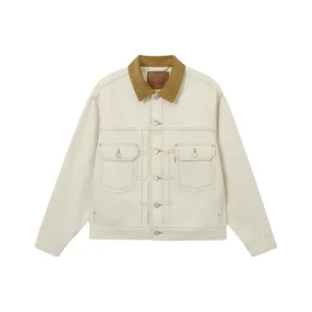 Levis Denim Jackets Men Ecru