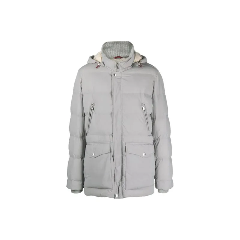 Brunello Cucinelli Coats Men's Gray-0