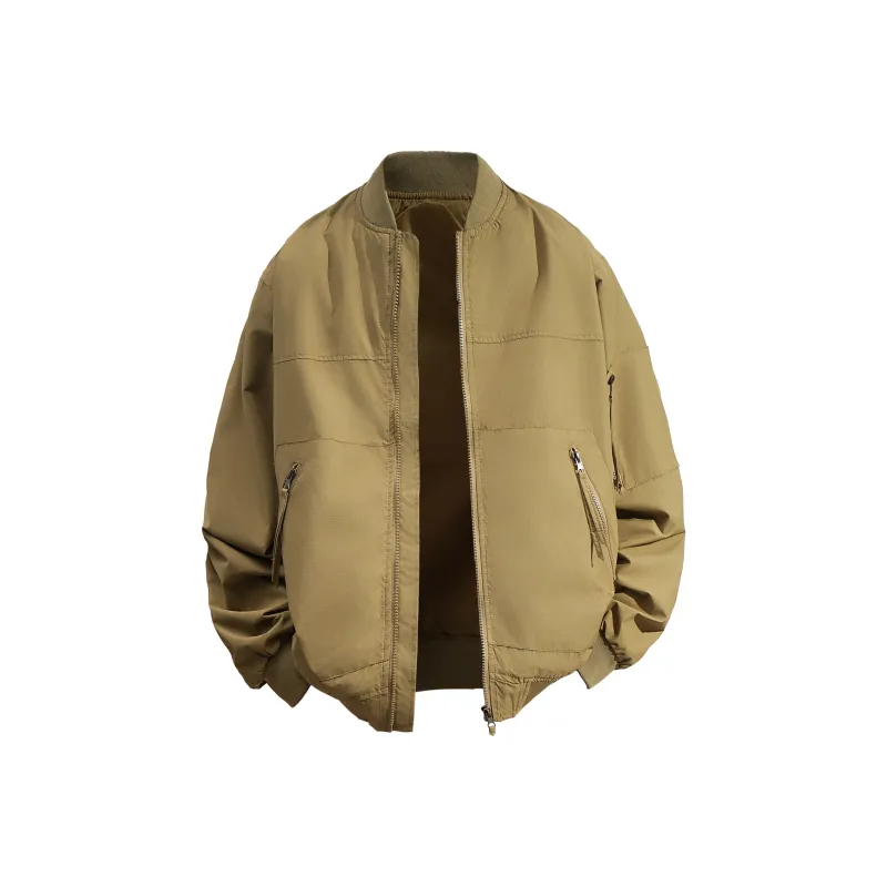 ZMOH Baseball Collar Jacket Unisex Couple's-2