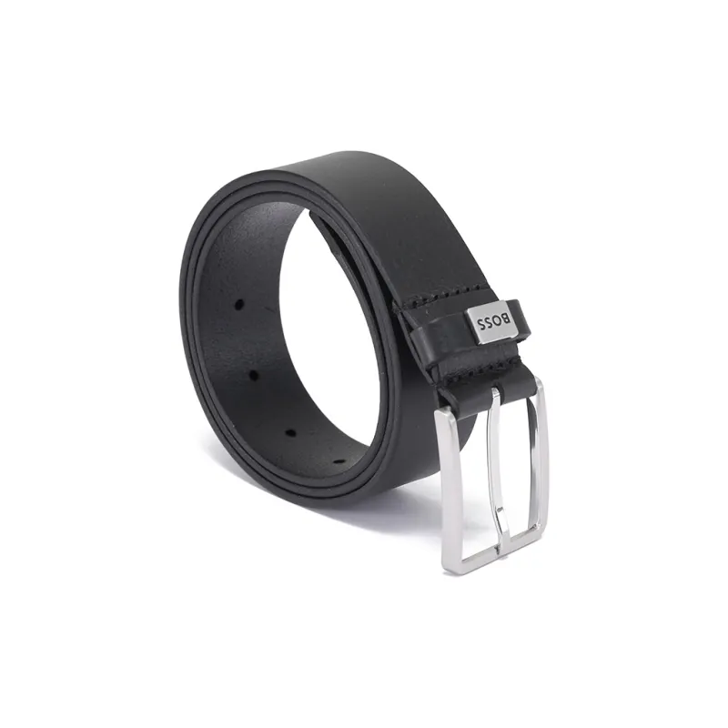 HUGO BOSS Leather Logo Keeper Belt-1
