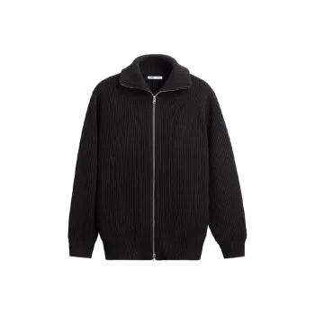 ZARA Velvet-feel Coat Men's Chocolate