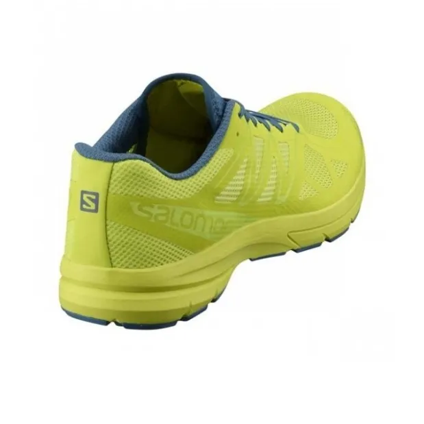 SALOMON Sonic Pro 2 Anti Slip Wear Resistant Low Top Running Shoes Men's Neon Green-3
