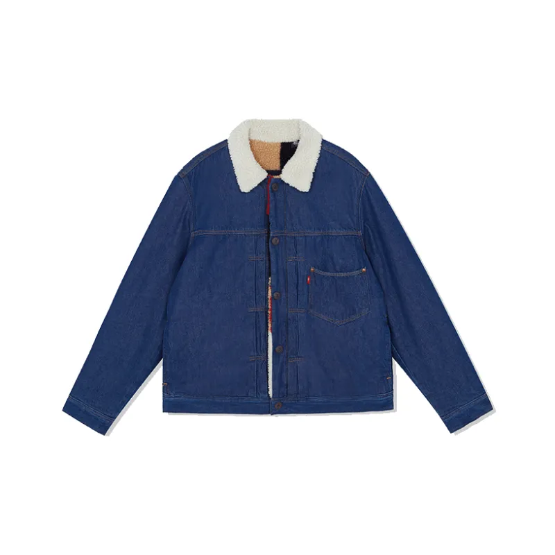 Levis Velvet Jackets Men Blue-0
