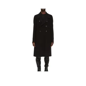 RICK OWENS Double-Breasted Officer Coat
