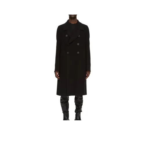 RICK OWENS Double Breasted Officer Coat