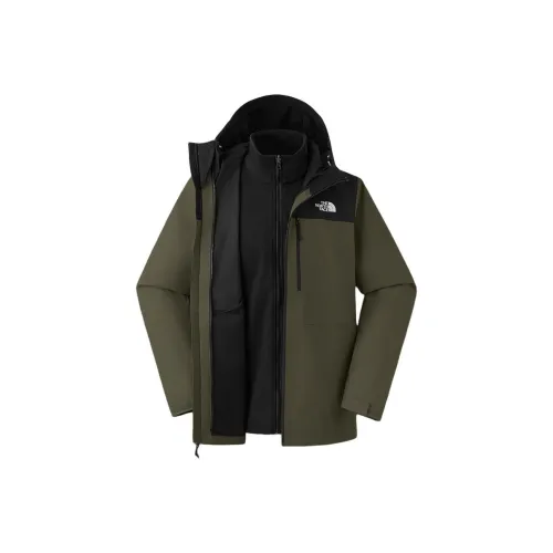 THE NORTH FACE City Outdoor Collection Hiking Waterproof And Windproof Windbreaker Jacket Men's Green