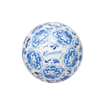 Kuangmi Size 5 Soccer PU Seamless Thermal bonding Unisex Blue White