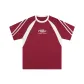 Burgundy/White