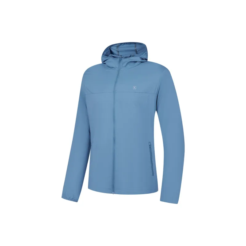 QIAODAN Woven Sun Protection Clothing Men's Harmony Blue-0