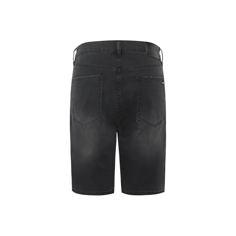 LESS IS MORE Denim Shorts Men's Black 24XST10101-2