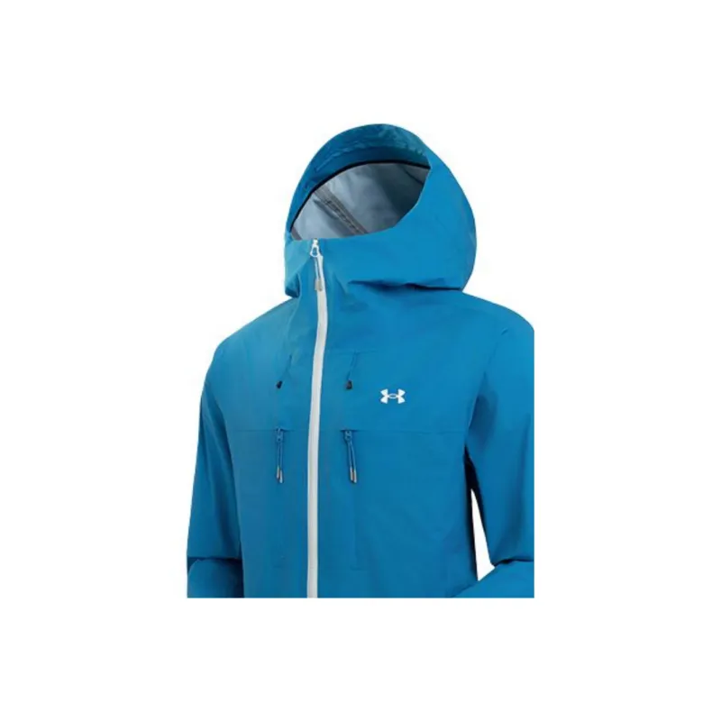 Under Armour SS25 Waterproof, Windproof, Breathable, Abrasion Resistant, Rainproof Windbreaker Jacket Men's Storm Blue-1