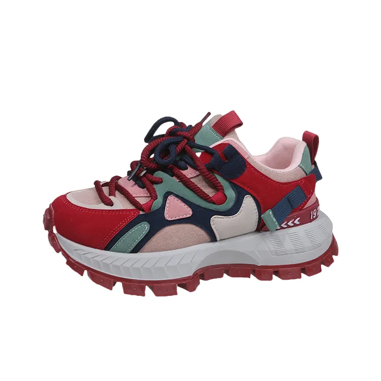 Alxnan Slip Resistant Low Top Chunky Sneakers Women's Box-15