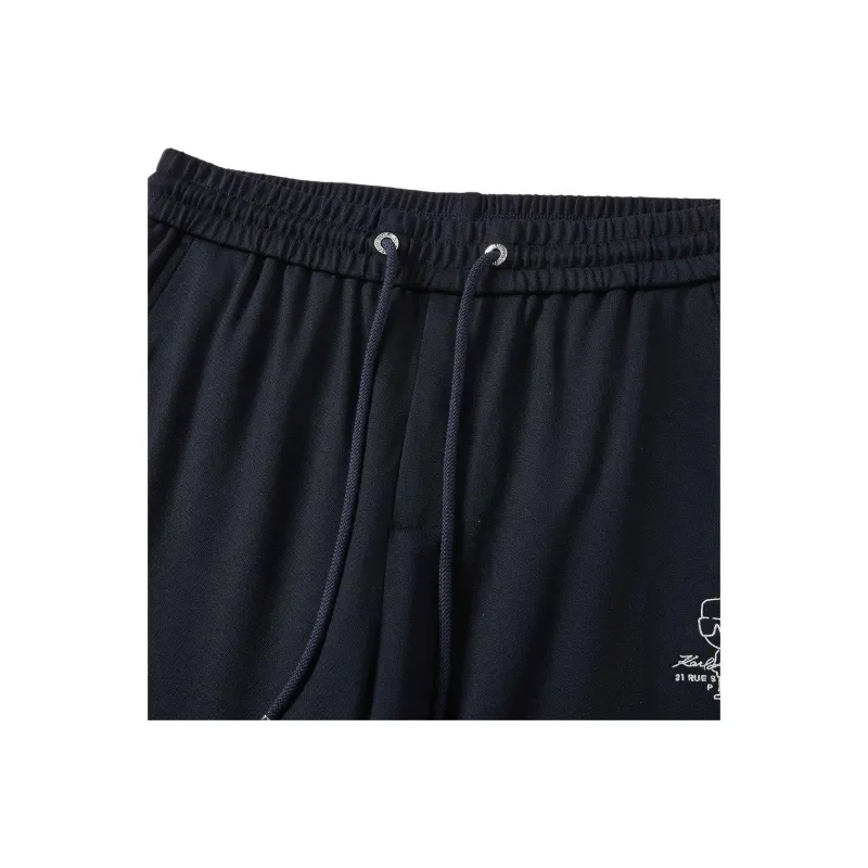 KARL LAGERFELD SS25 Casual Pants Men's Navy Blue-2