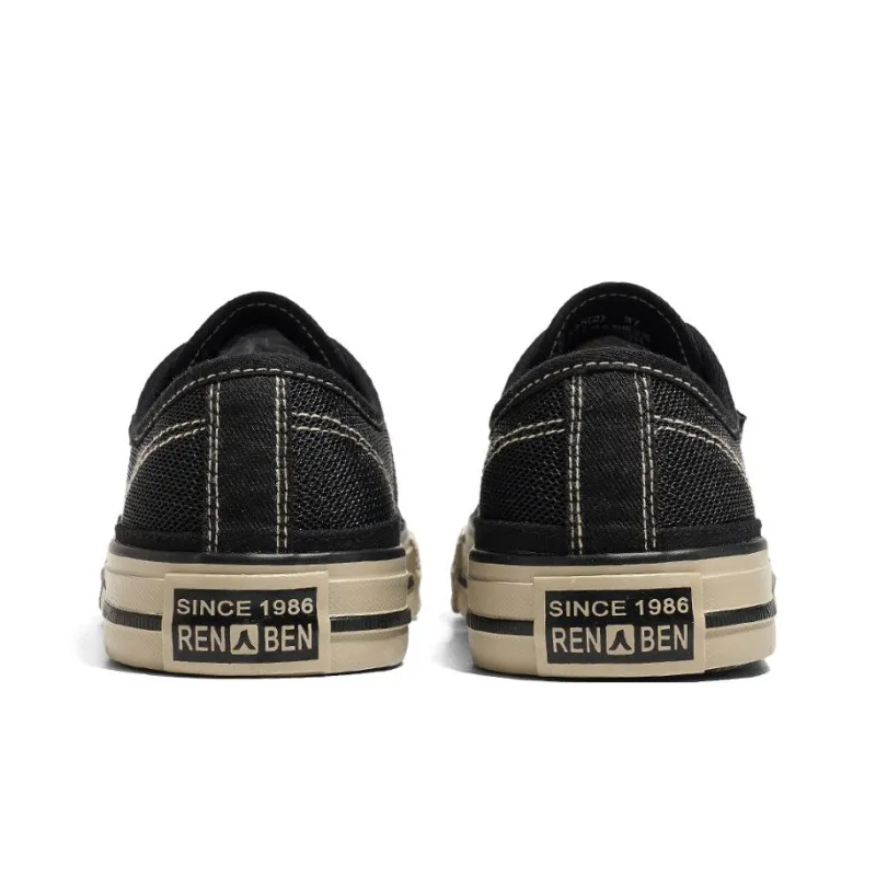 RENBEN Breathable And Lightweight Low Top Canvas Shoes Women's-4