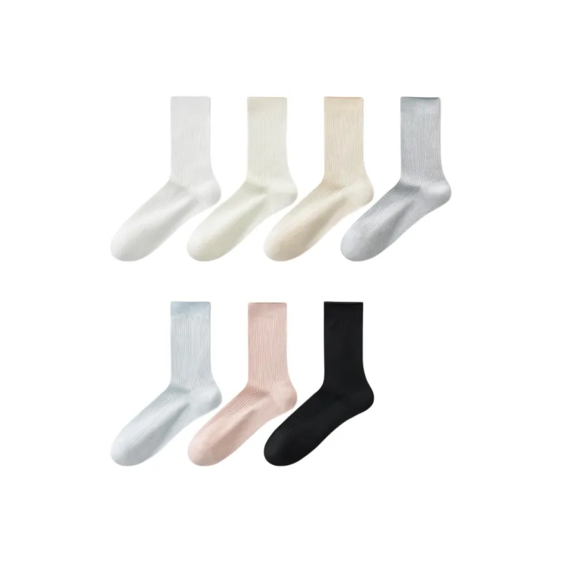 Temooues Mid Calf Socks Women's Combo Set-14