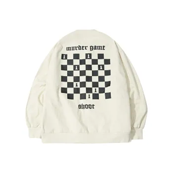 SHOOT BRAND Baseball Jacket Unisex Apricot