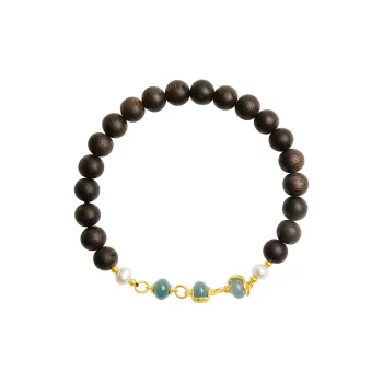 Moon Seal Hundred Rivers Fragrance Agarwood Bracelets Unisex