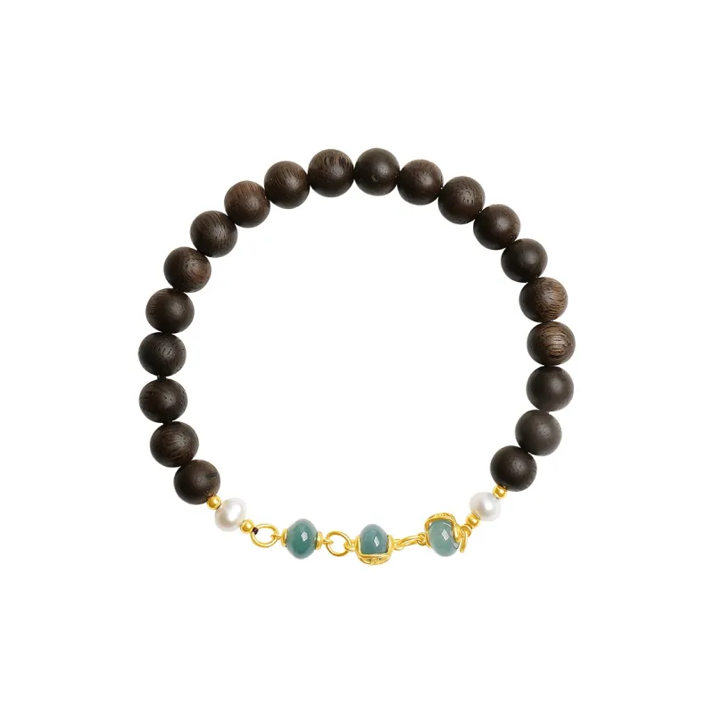 Moon Seal Hundred Rivers Fragrance Agarwood Bracelets Unisex-0