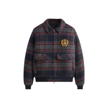 KITH For Bergdorf Goodman Plaid Hawthorne Flight Jacket