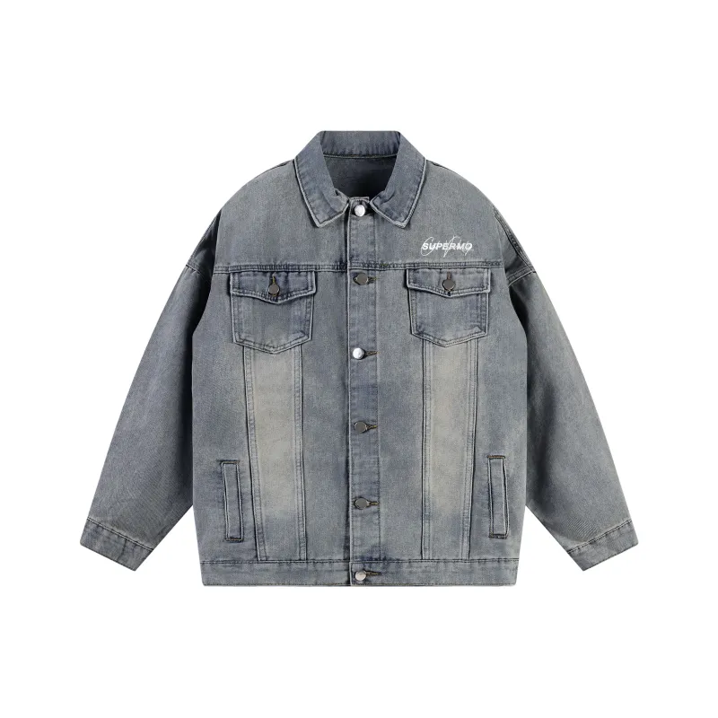 Supremo Cat Denim Jacket Unisex-2